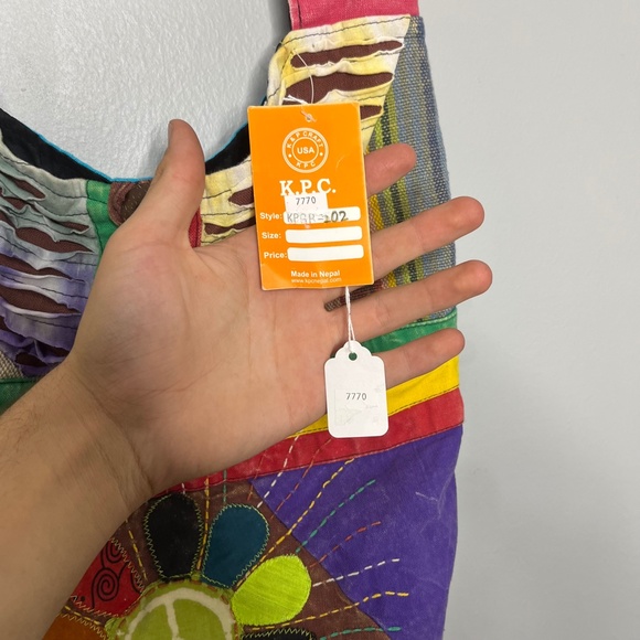 KPC Boho Hippie Festival Patchwork Tote Bag J - Picture 3 of 7